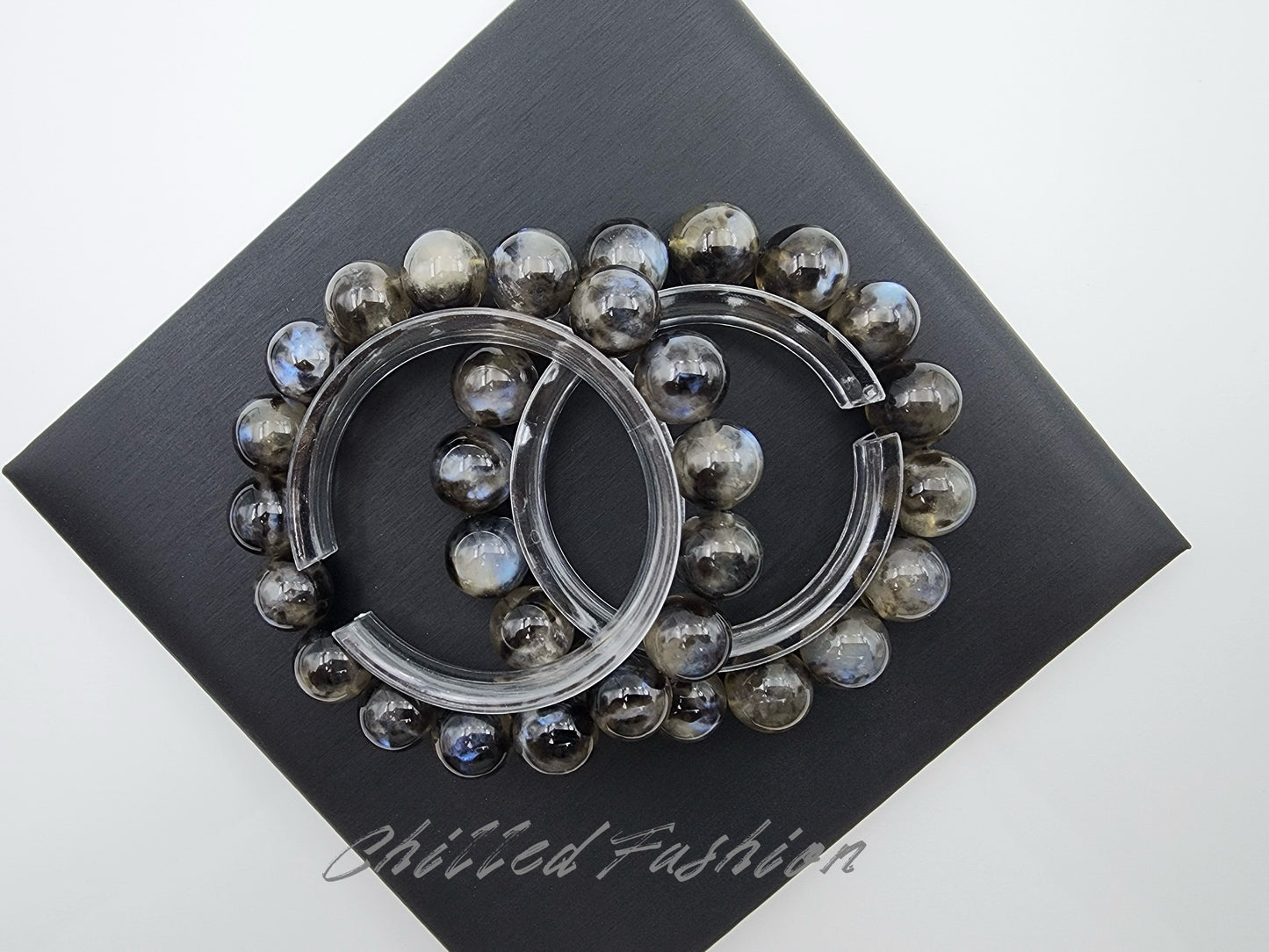 [Bracelet] Blue Flash Moonstone Bracelet