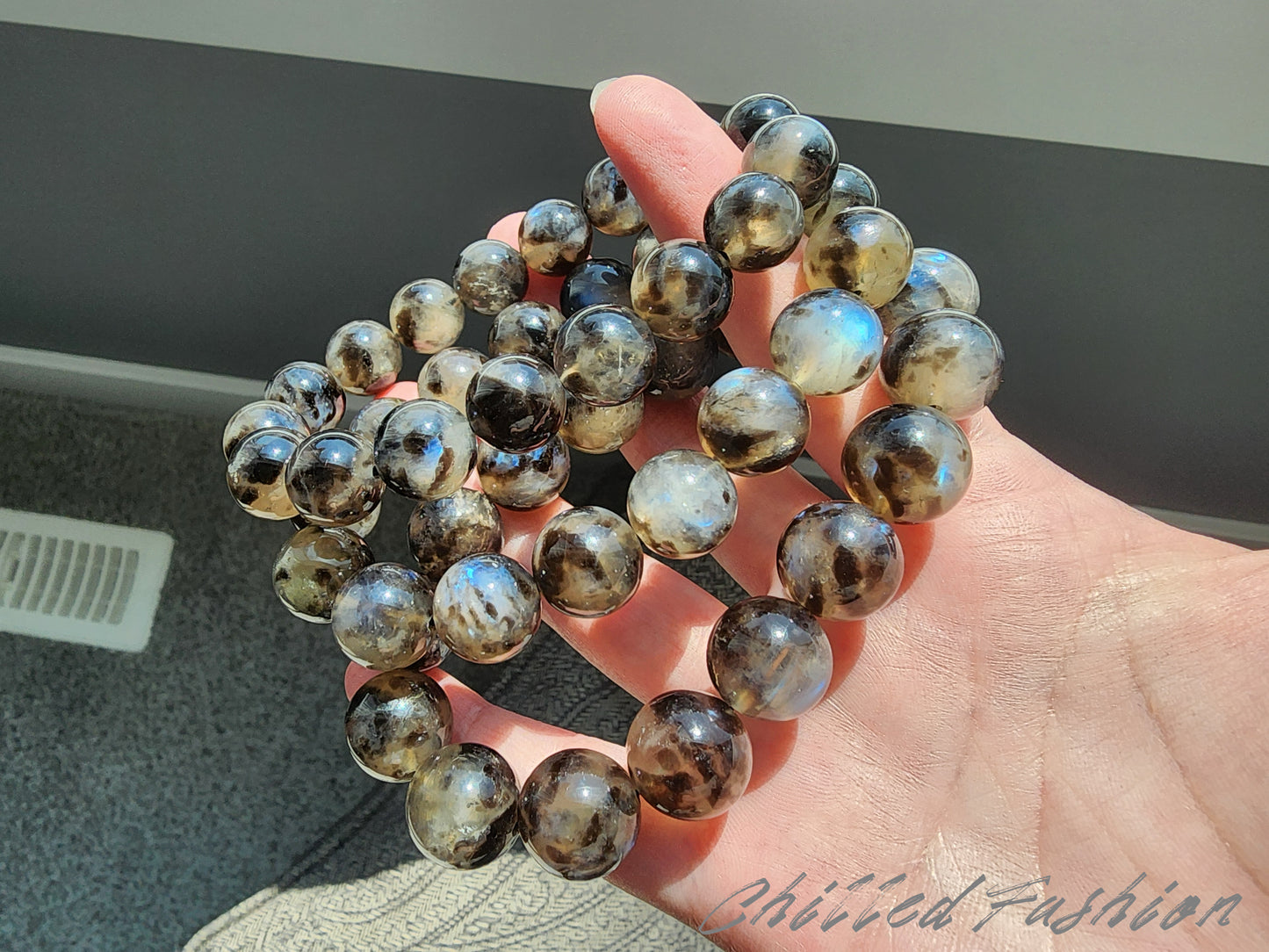 [Bracelet] Blue Flash Moonstone Bracelet