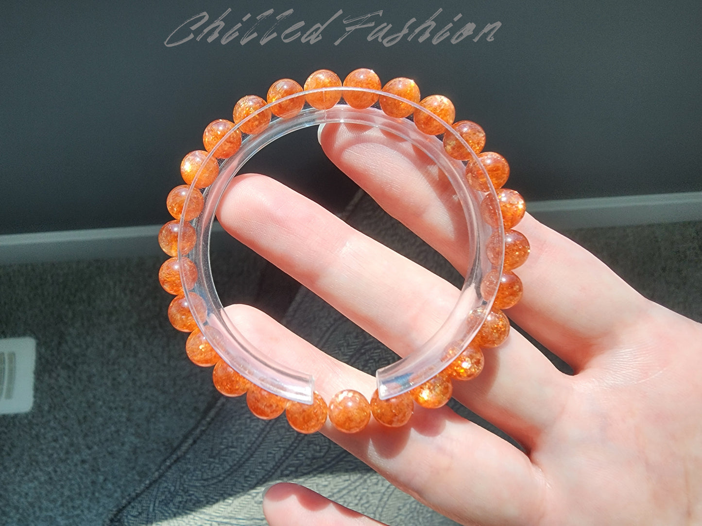 [Bracelet] 7mm Golden Sunstone Bracelet