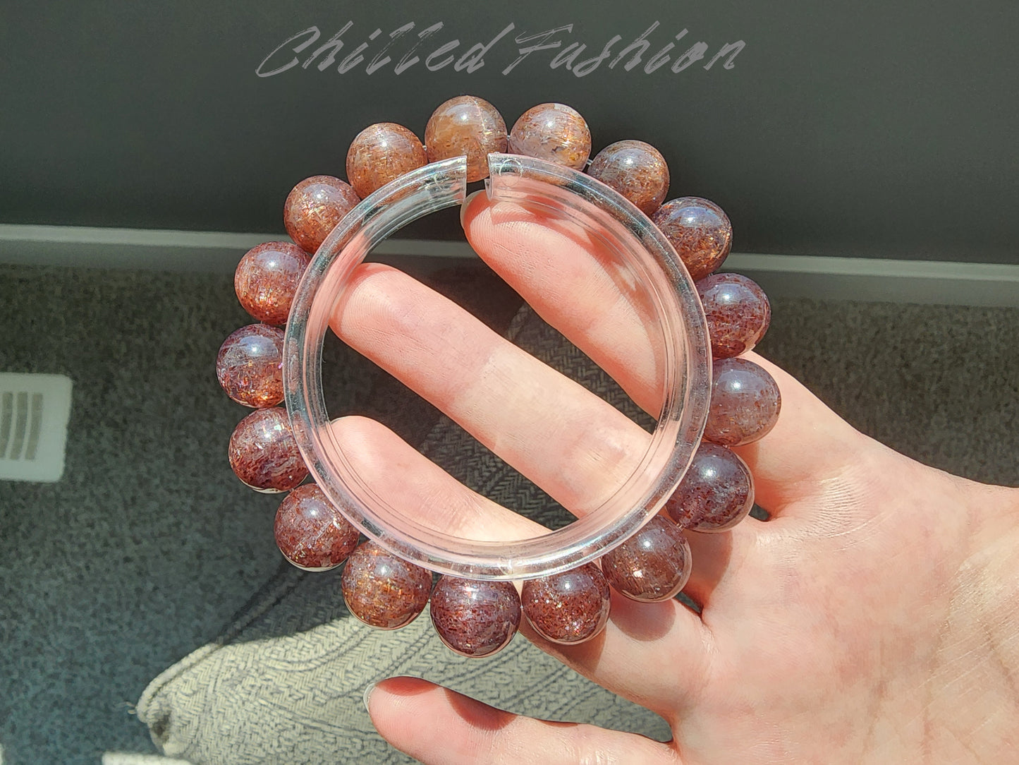 [Bracelet] 12mm Bloodshot Iolite Bracelet