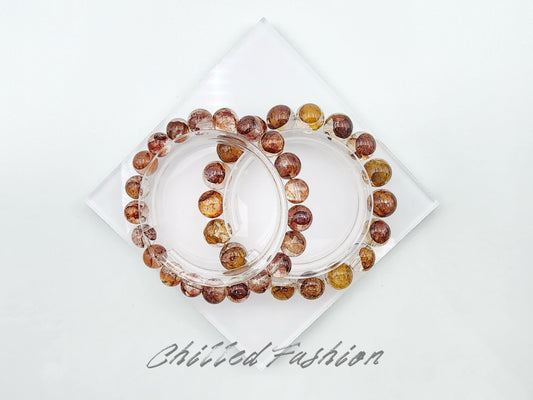 [Bracelet] Natural Hematoid Quartz Bracelet