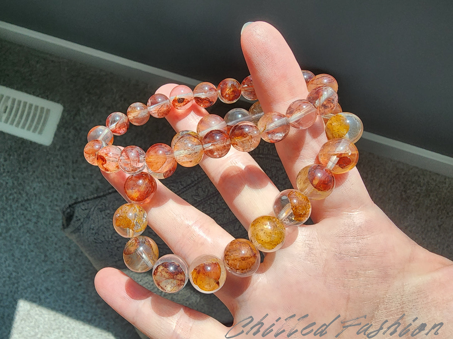 [Bracelet] Natural Hematoid Quartz Bracelet