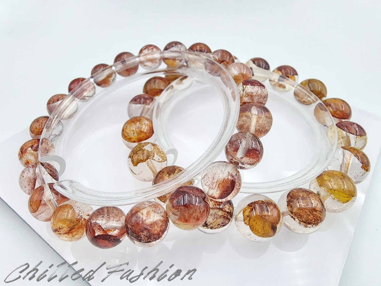 [Bracelet] Natural Hematoid Quartz Bracelet