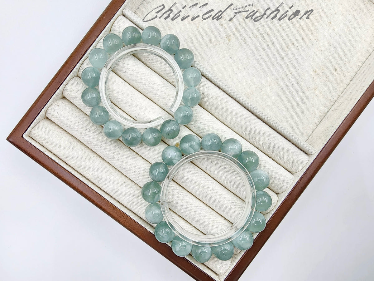 [Bracelet] Natural Green Aquamarine Bracelet