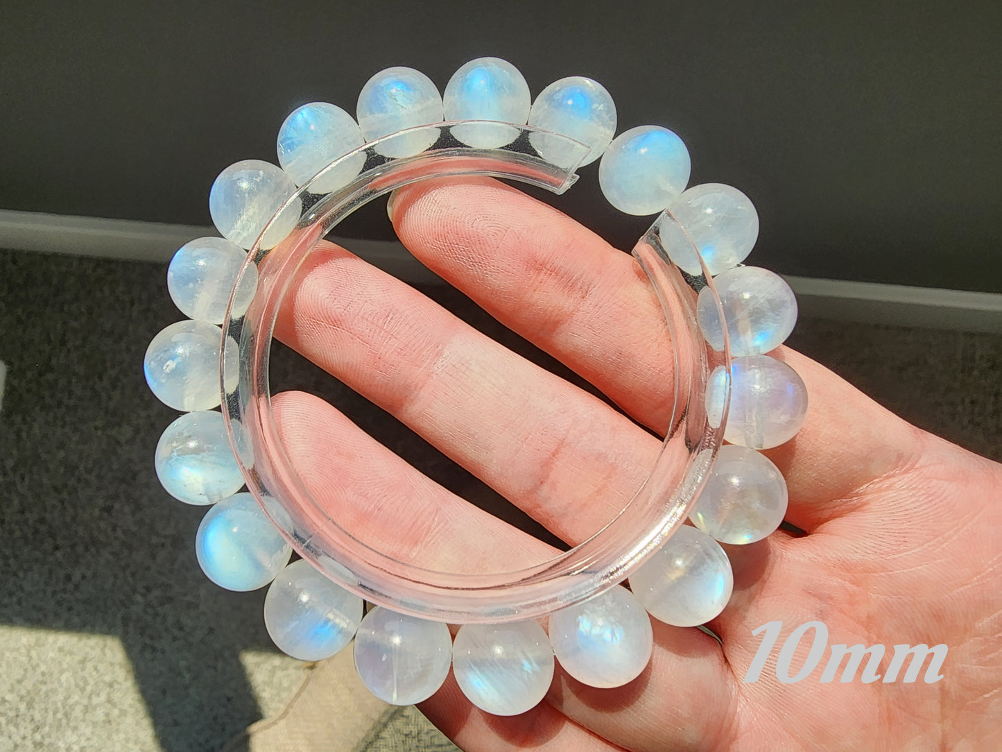 [Bracelet] Handmade Blue Moonstone Bracelet