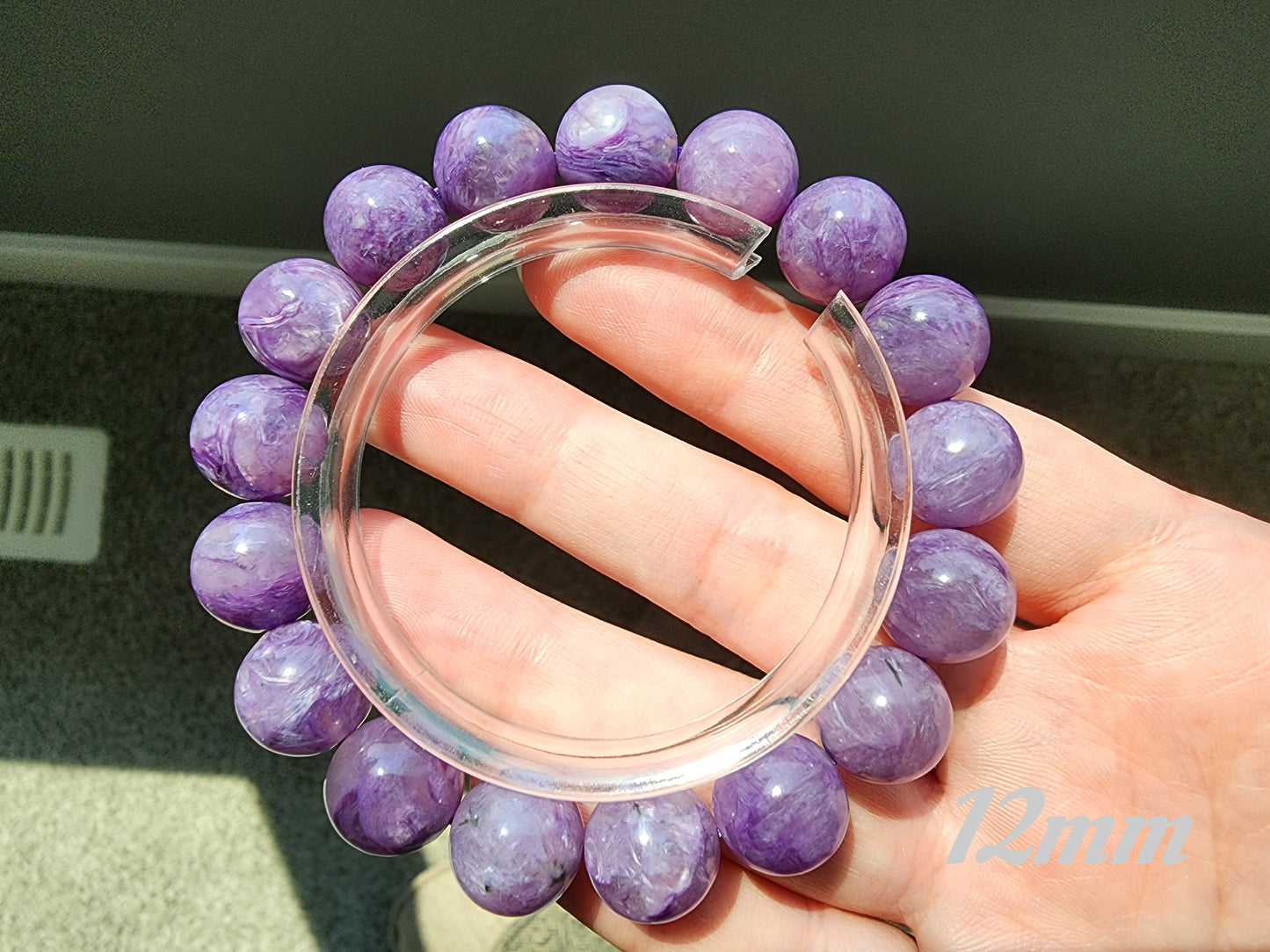 [Bracelet] Radiant Purple: Charoite 紫龙晶 Round Beads Bracelet - Embrace Transformation and Inner Strength