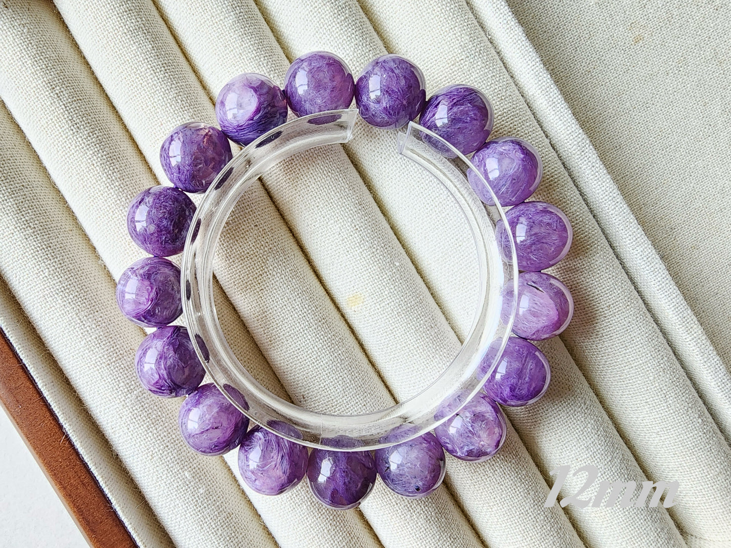 [Bracelet] Radiant Purple: Charoite 紫龙晶 Round Beads Bracelet - Embrace Transformation and Inner Strength