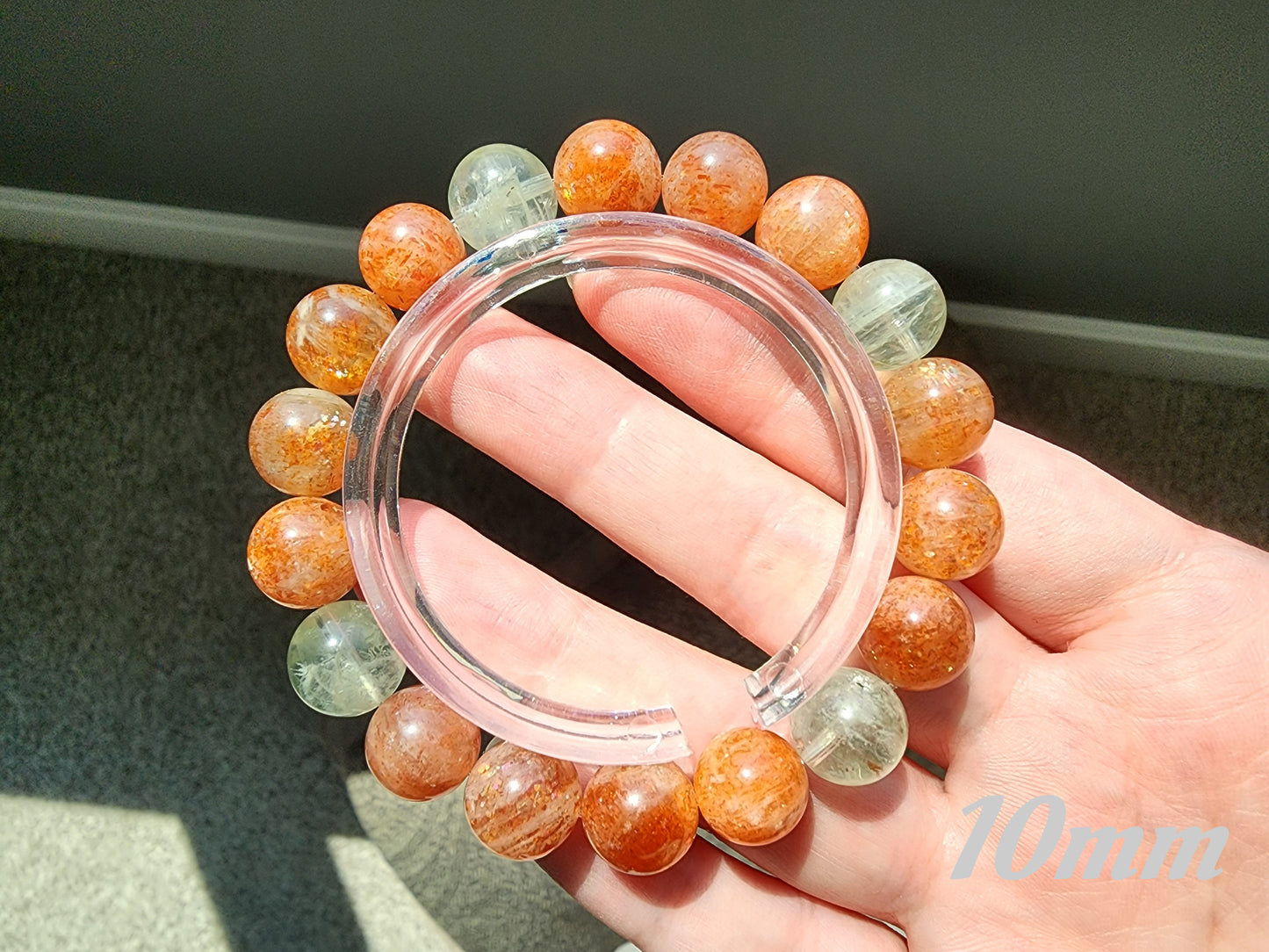 [Bracelet] Arusha Bracelet with Golden Sunstone and Green Beryl