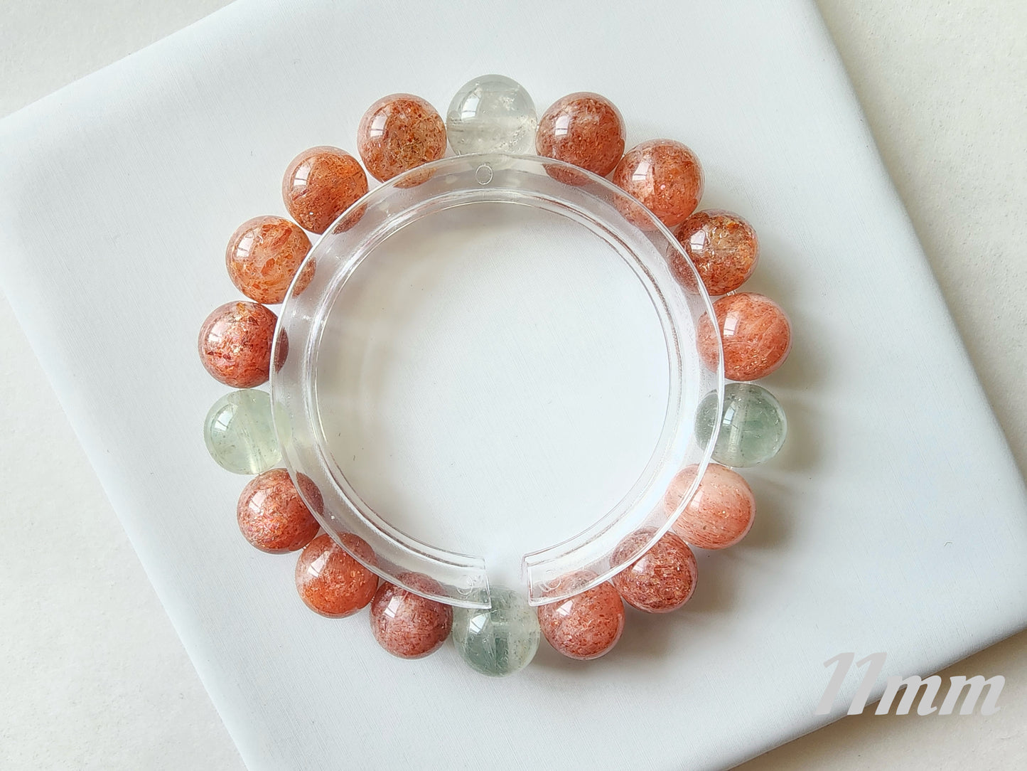 [Bracelet] Arusha Bracelet with Golden Sunstone and Green Beryl