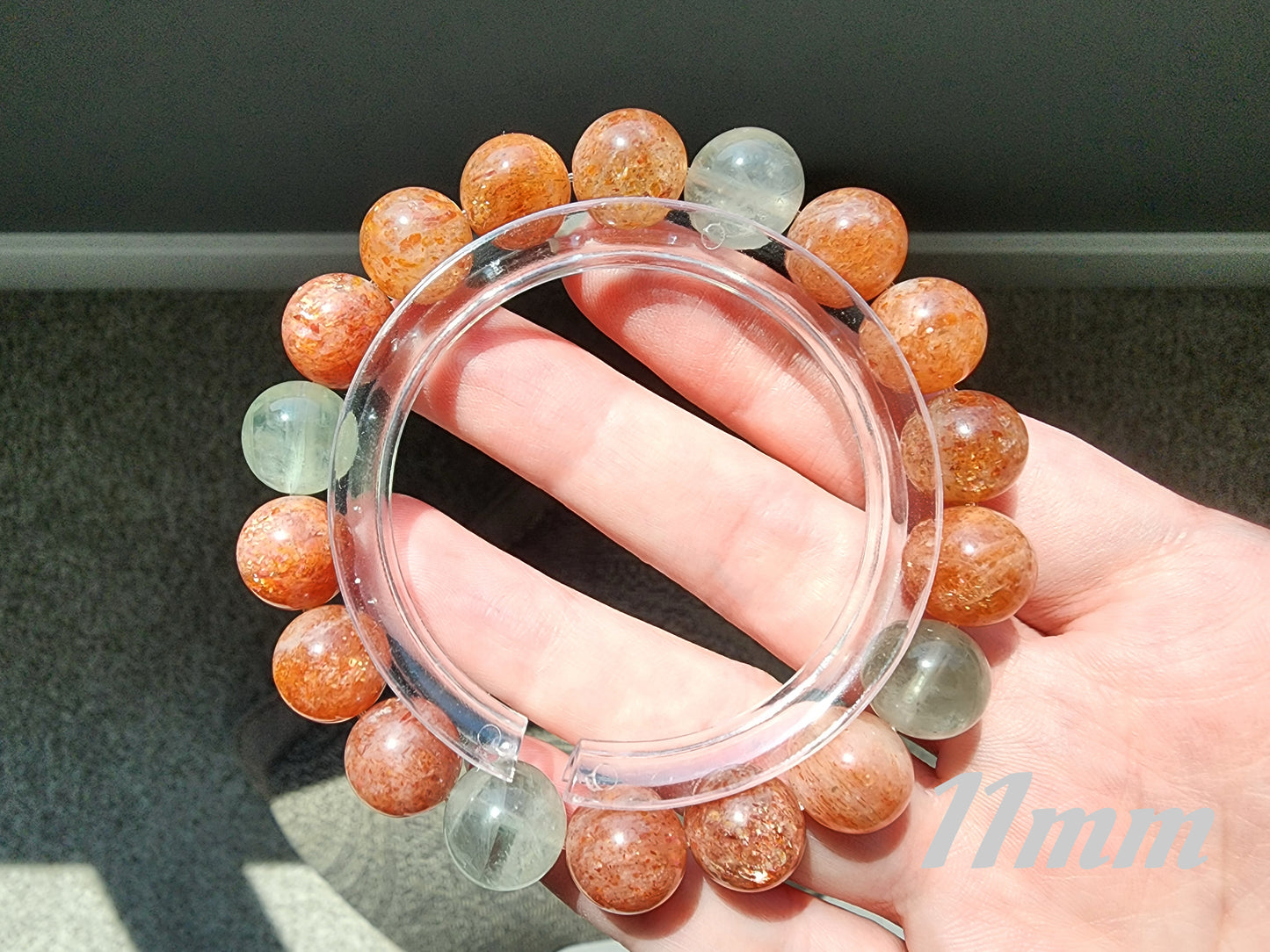 [Bracelet] Arusha Bracelet with Golden Sunstone and Green Beryl