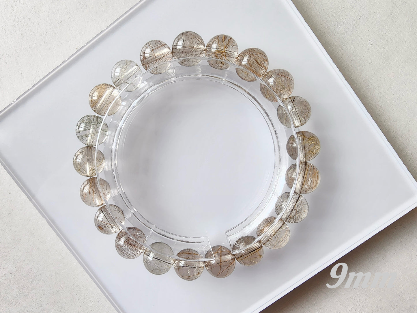 [Bracelet] Natural Rutilated Quartz Bracelet