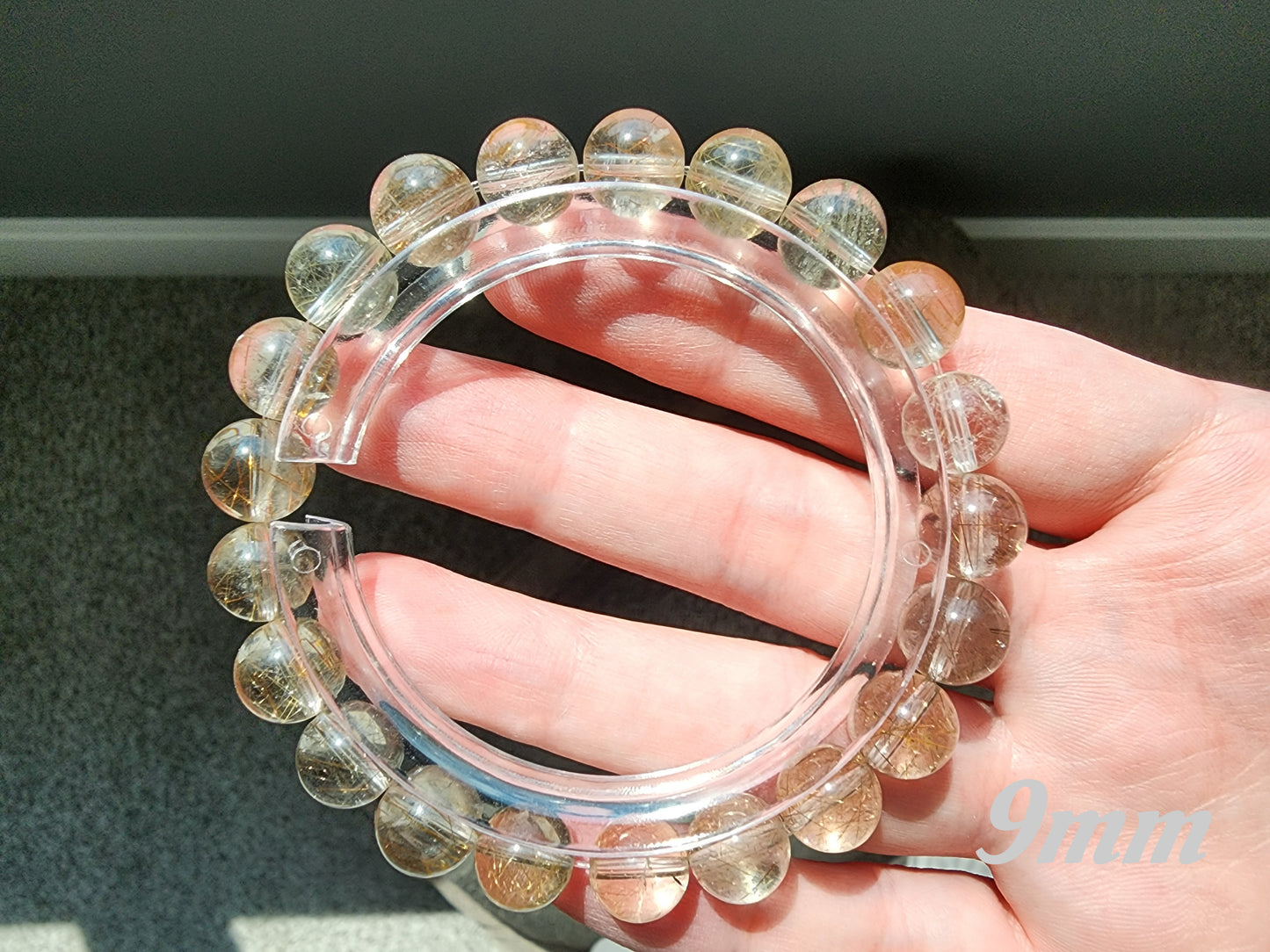 [Bracelet] Natural Rutilated Quartz Bracelet