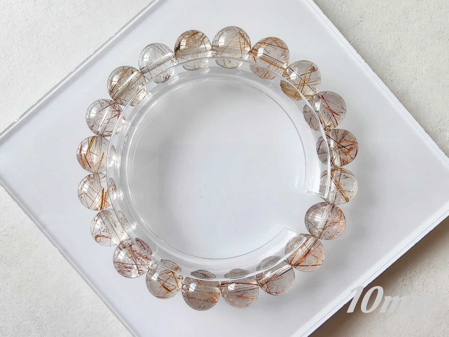 [Bracelet] Natural Rutilated Quartz Bracelet