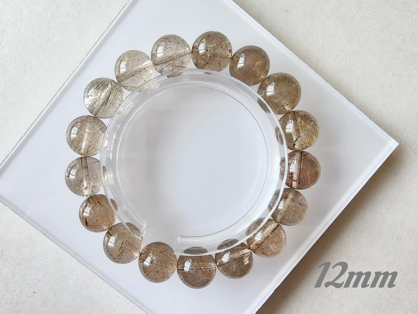 [Bracelet] Natural Rutilated Quartz Bracelet