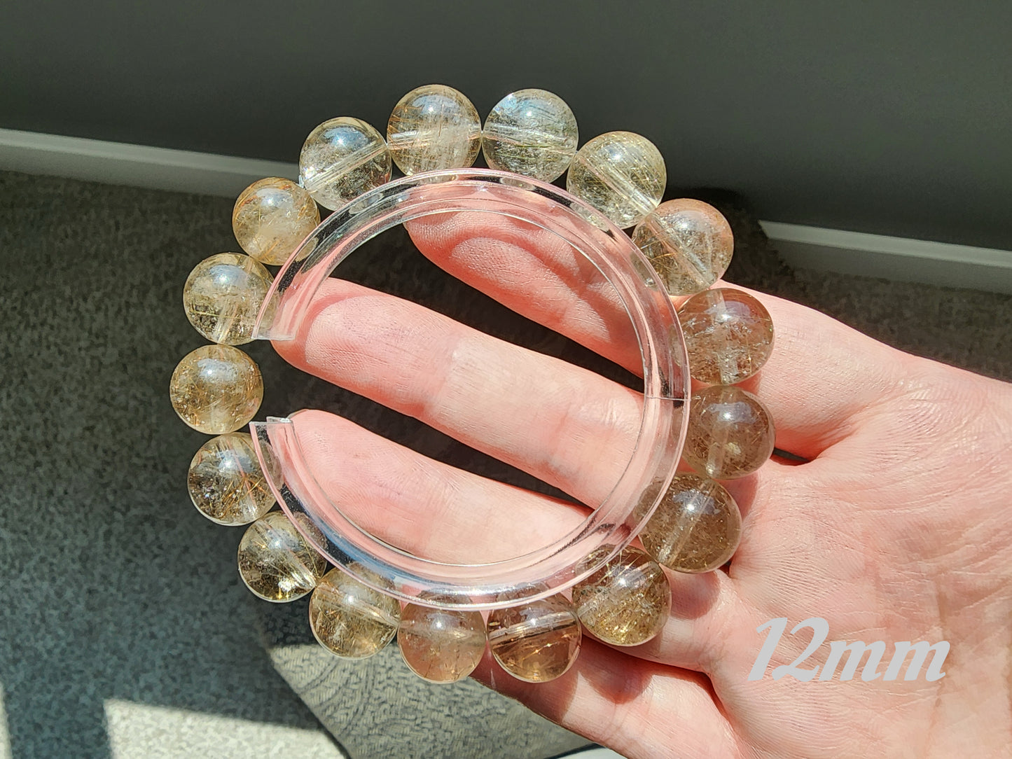 [Bracelet] Natural Rutilated Quartz Bracelet