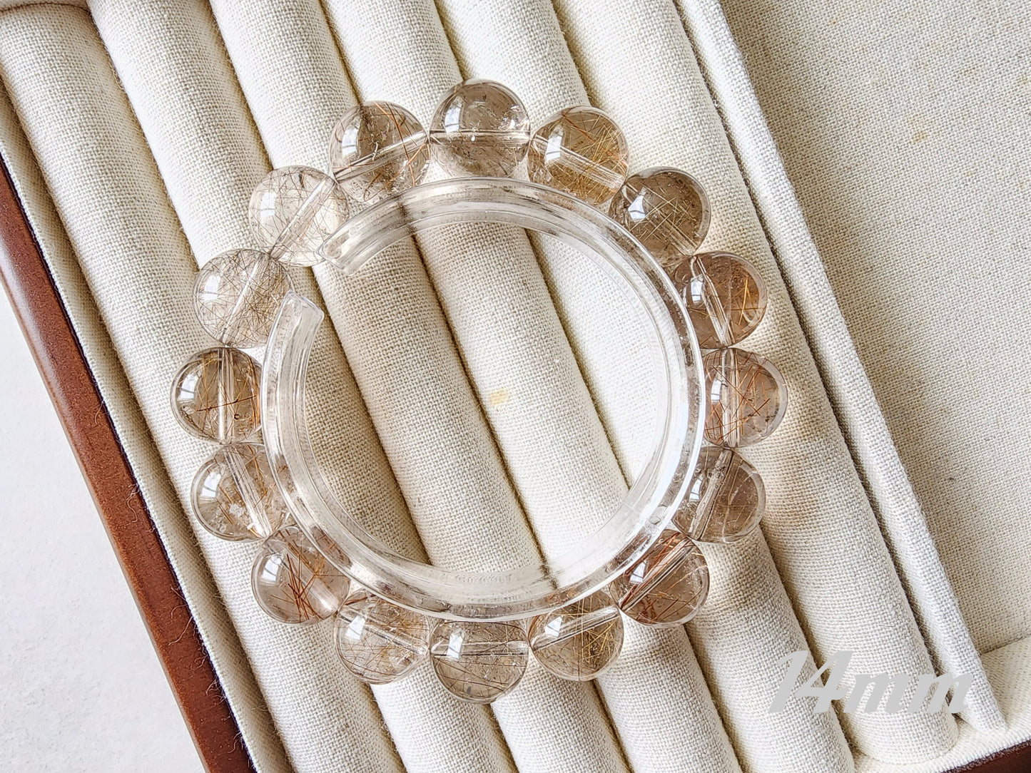 [Bracelet] Natural Rutilated Quartz Bracelet