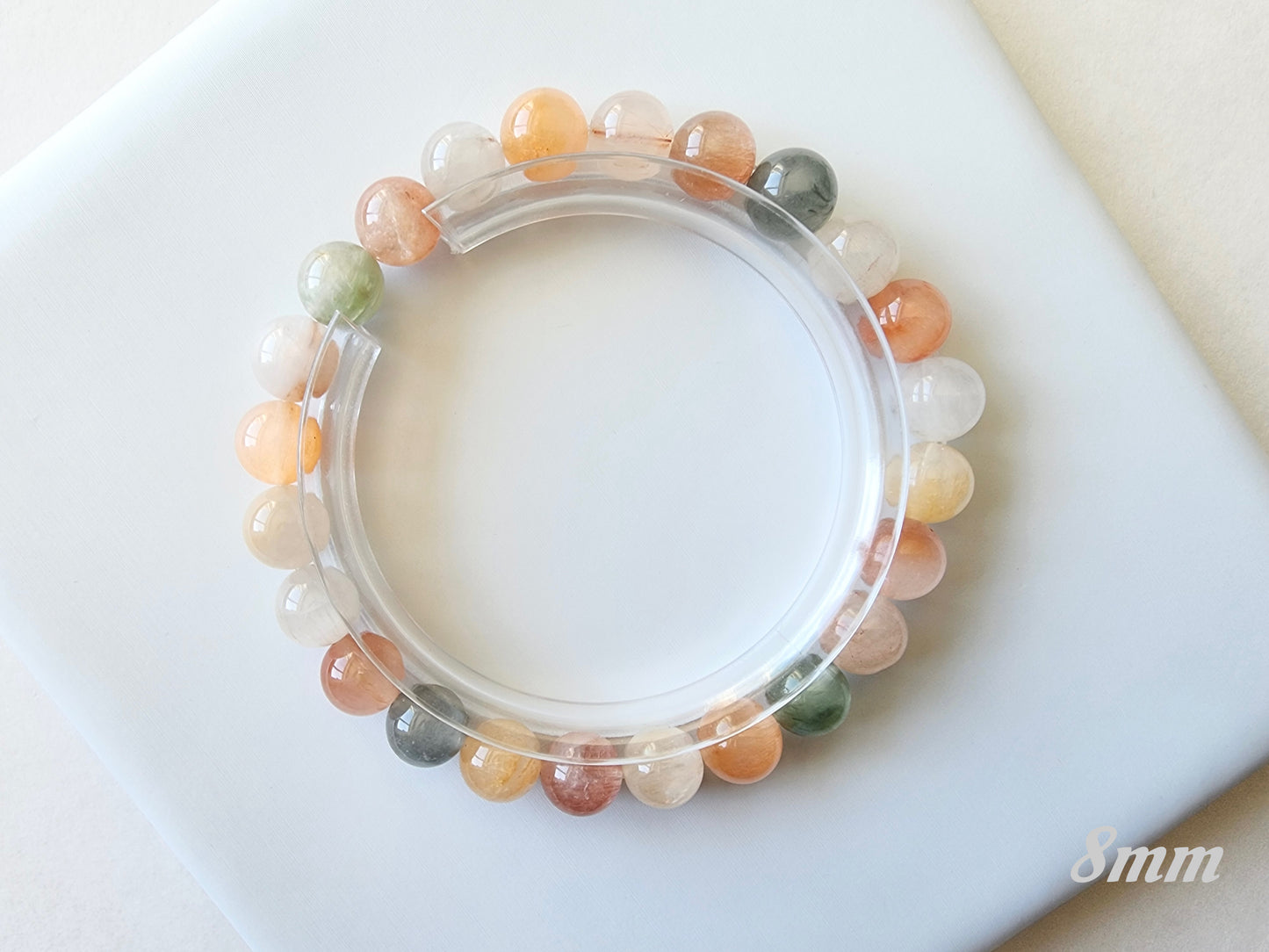 [Bracelet] Capture the Rainbow: Rabbit Hair Quartz 兔毛 Stacking Bracelet