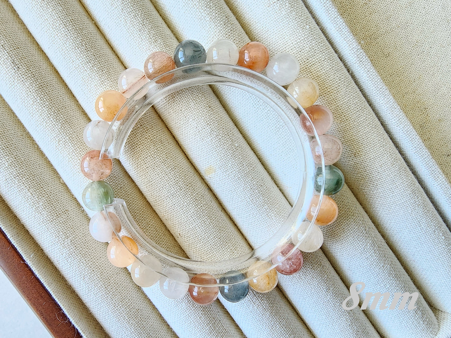 [Bracelet] Capture the Rainbow: Rabbit Hair Quartz 兔毛 Stacking Bracelet