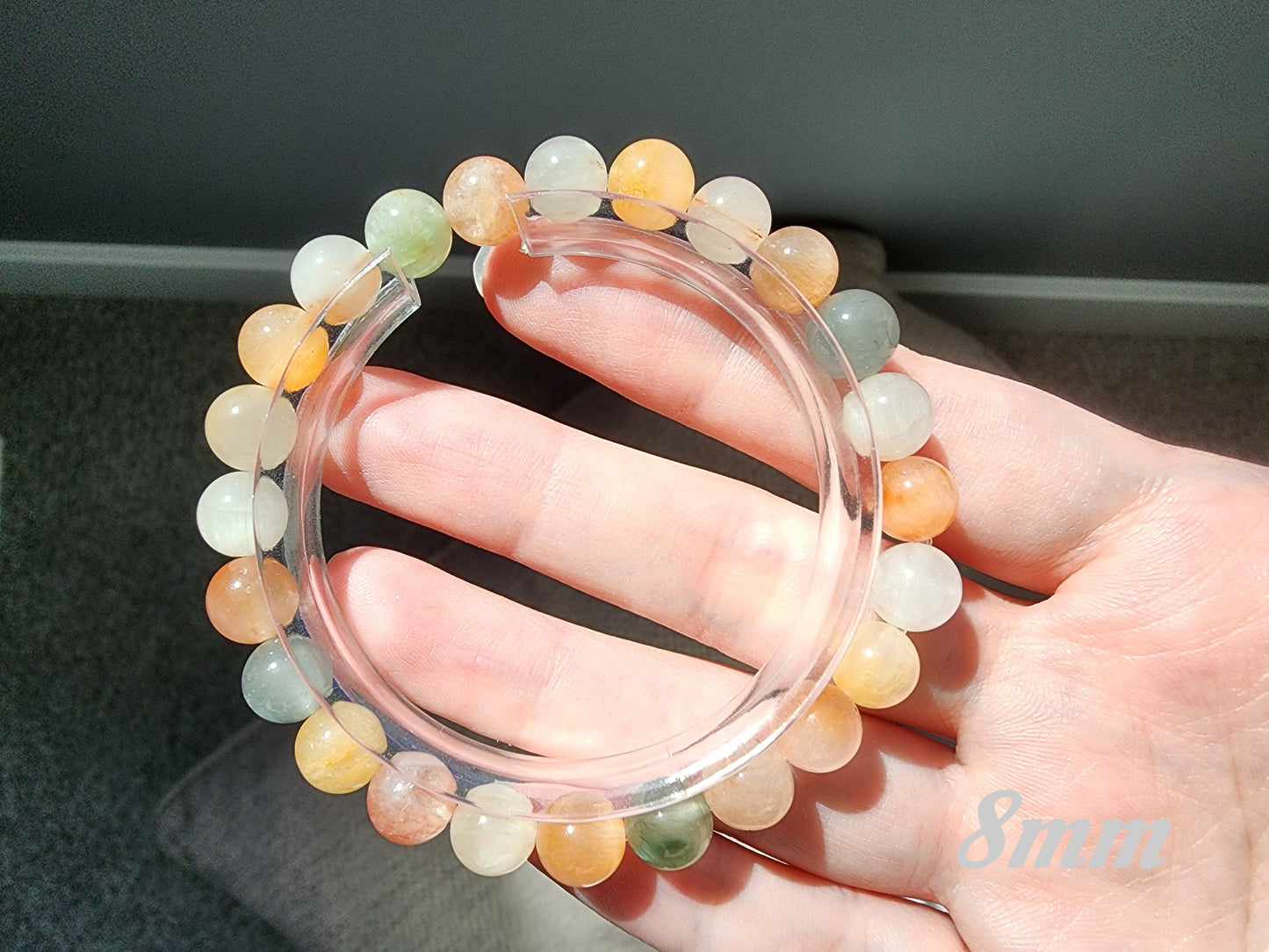 [Bracelet] Capture the Rainbow: Rabbit Hair Quartz 兔毛 Stacking Bracelet