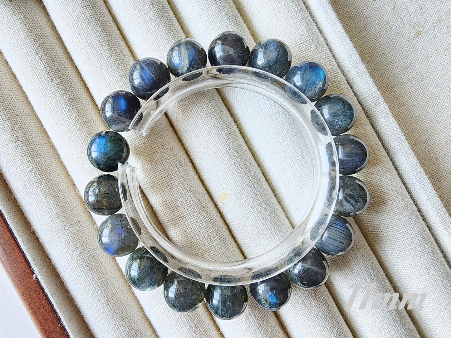 [Bracelet] Mystic Labradorite 拉长石 Round Bead Bracelet