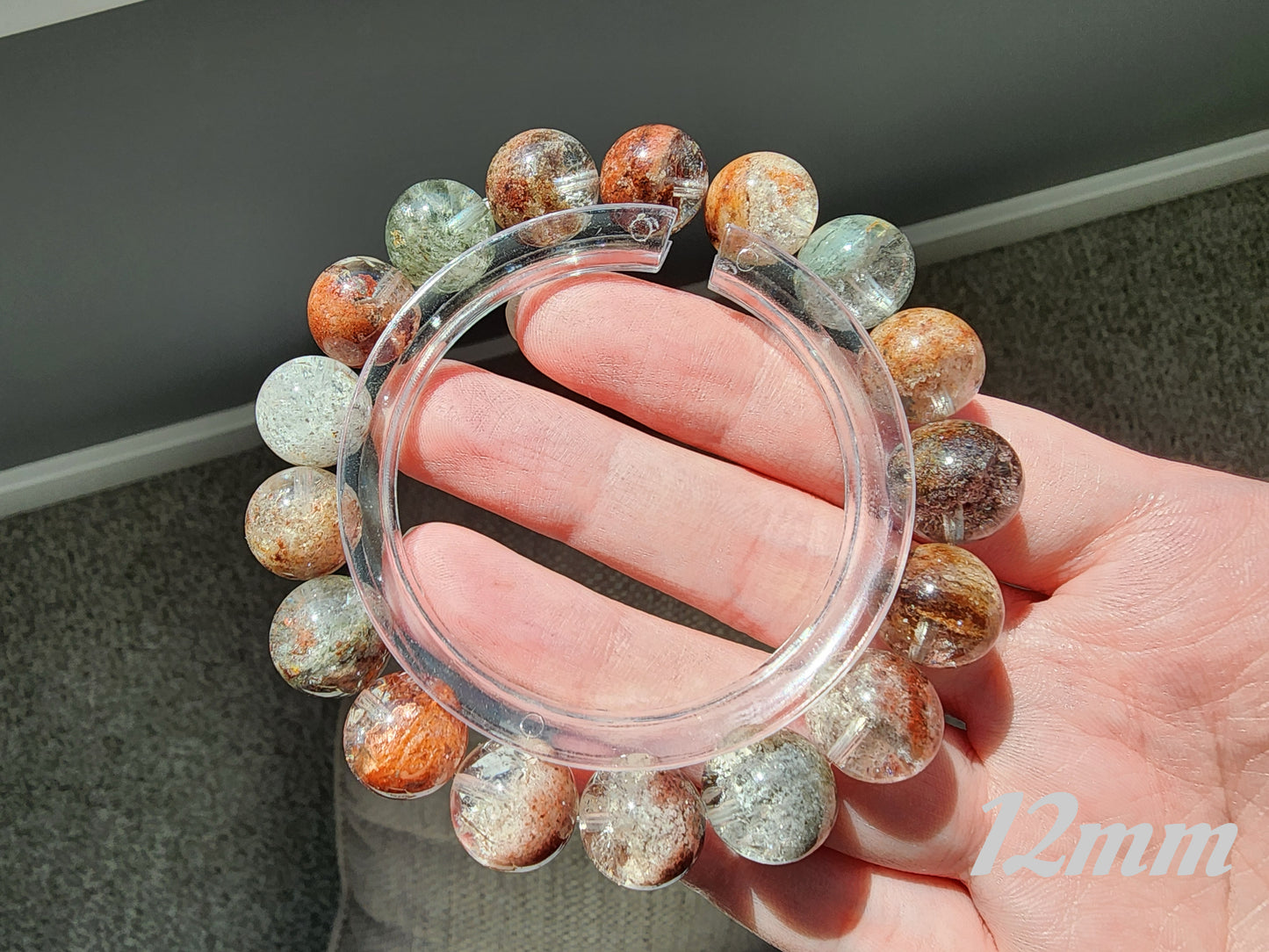 [Bracelet] Elegant Four Seasons Phantom Quartz Bracelet - A Symphony of Nature’s Colors