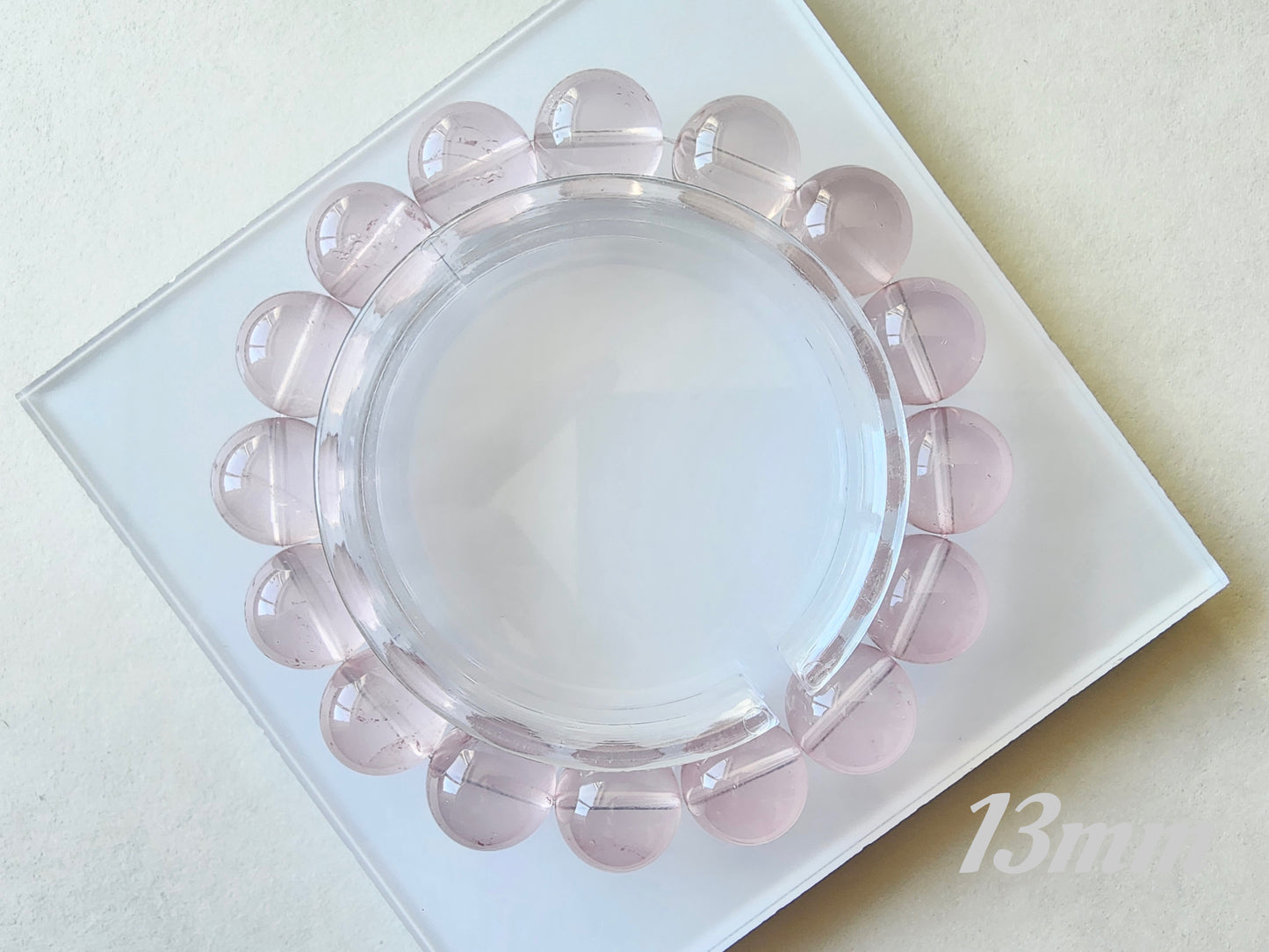 [Bracelet] Natural Mozambique Rose Quartz Bracelet