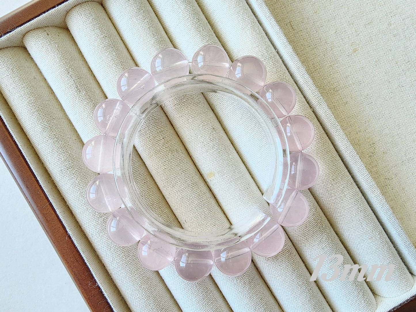 [Bracelet] Natural Mozambique Rose Quartz Bracelet