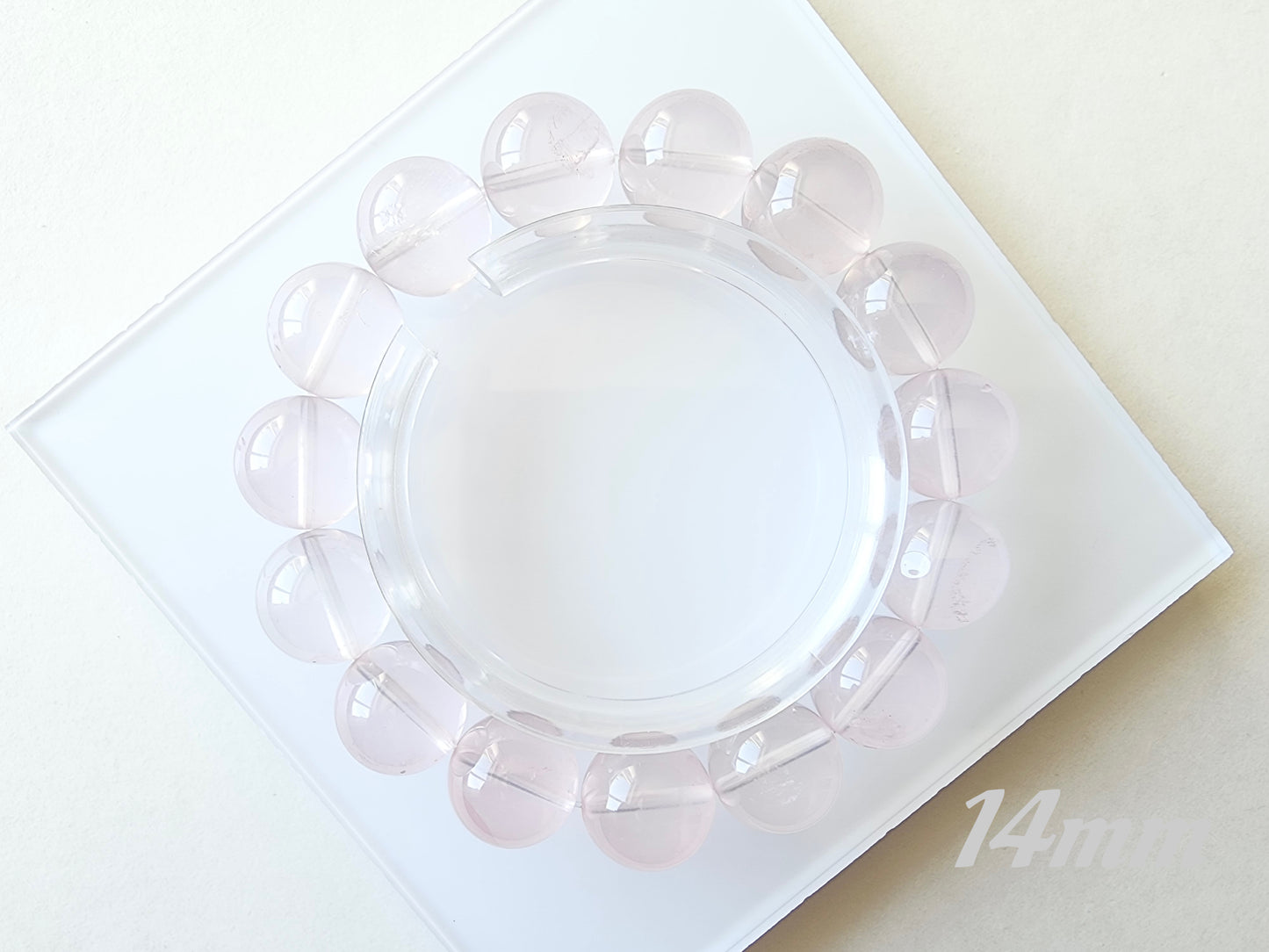 [Bracelet] Natural Mozambique Rose Quartz Bracelet