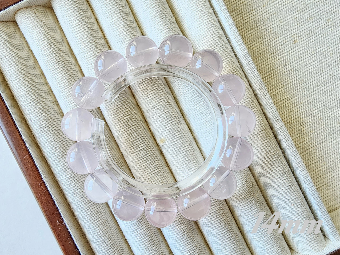 [Bracelet] Natural Mozambique Rose Quartz Bracelet