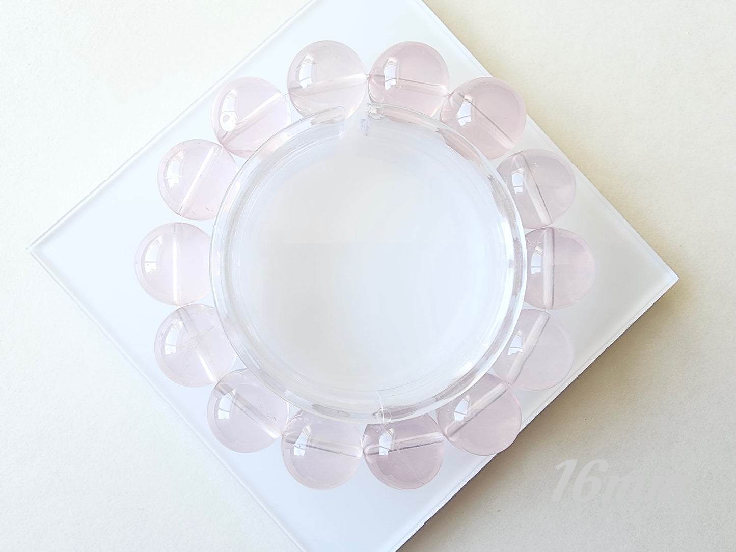 [Bracelet] Natural Mozambique Rose Quartz Bracelet