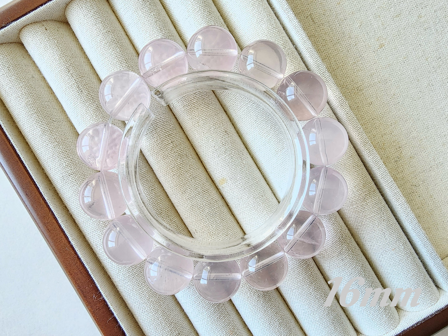 [Bracelet] Natural Mozambique Rose Quartz Bracelet