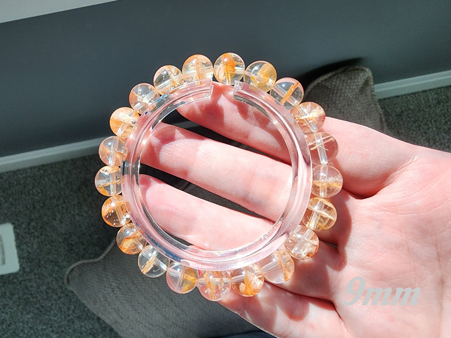 [Bracelet] Natural Orange Phantom Quartz Bracelet