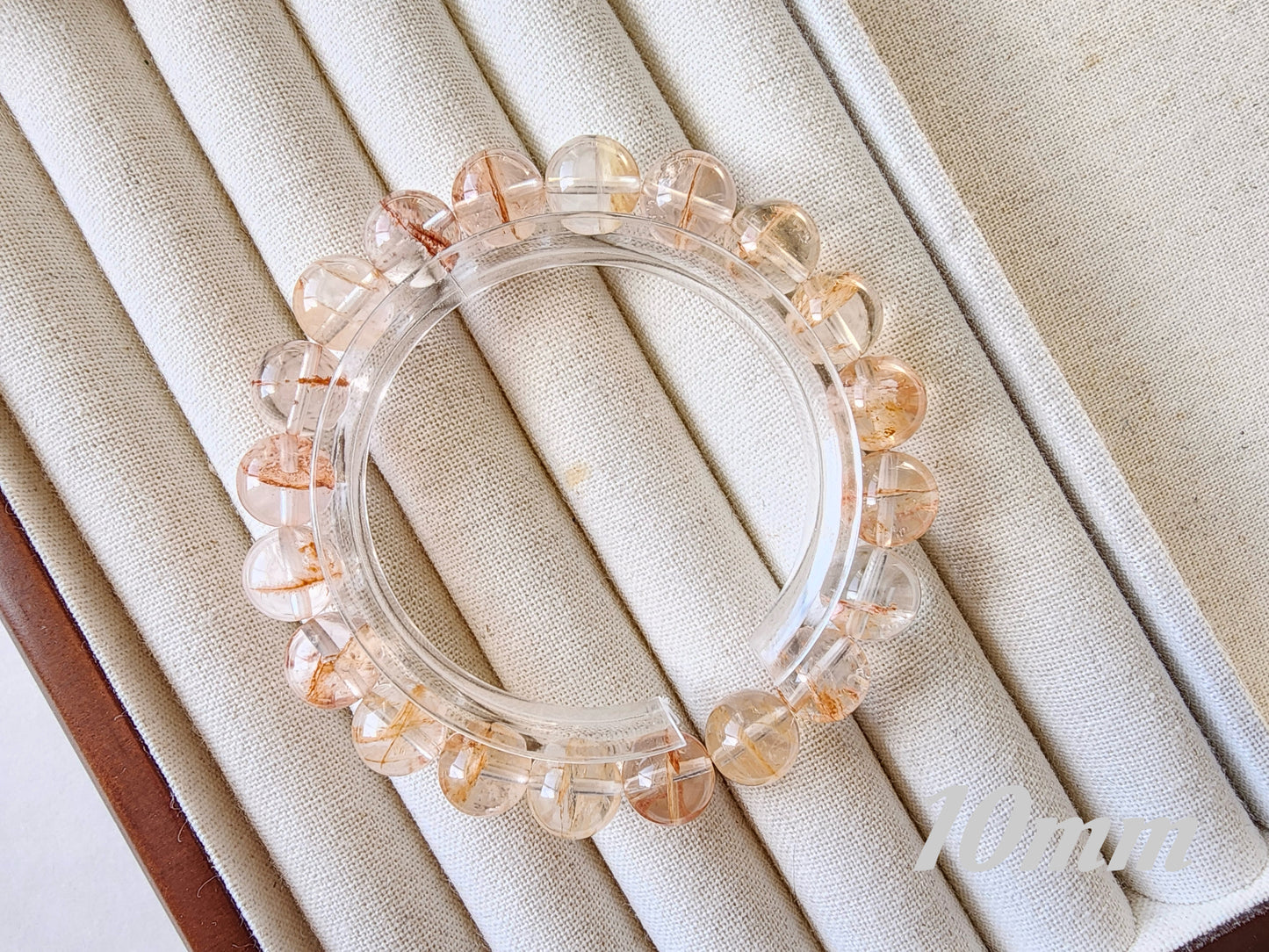 [Bracelet] Natural Orange Phantom Quartz Bracelet