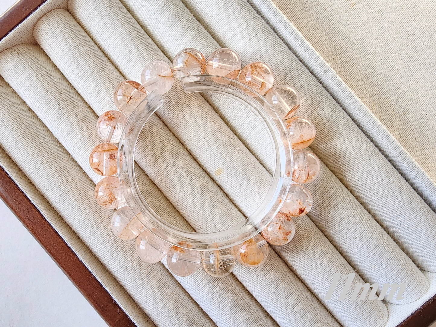 [Bracelet] Natural Orange Phantom Quartz Bracelet