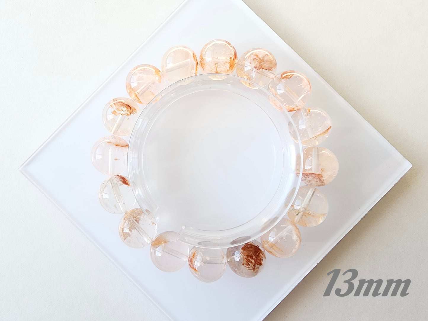 [Bracelet] Natural Orange Phantom Quartz Bracelet