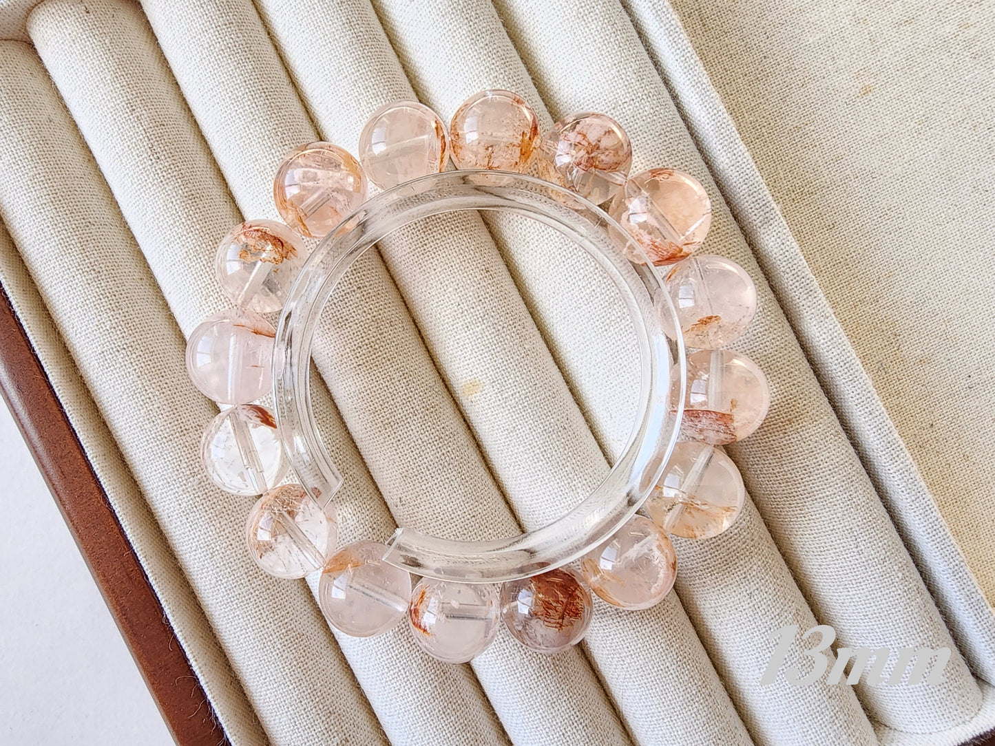 [Bracelet] Natural Orange Phantom Quartz Bracelet