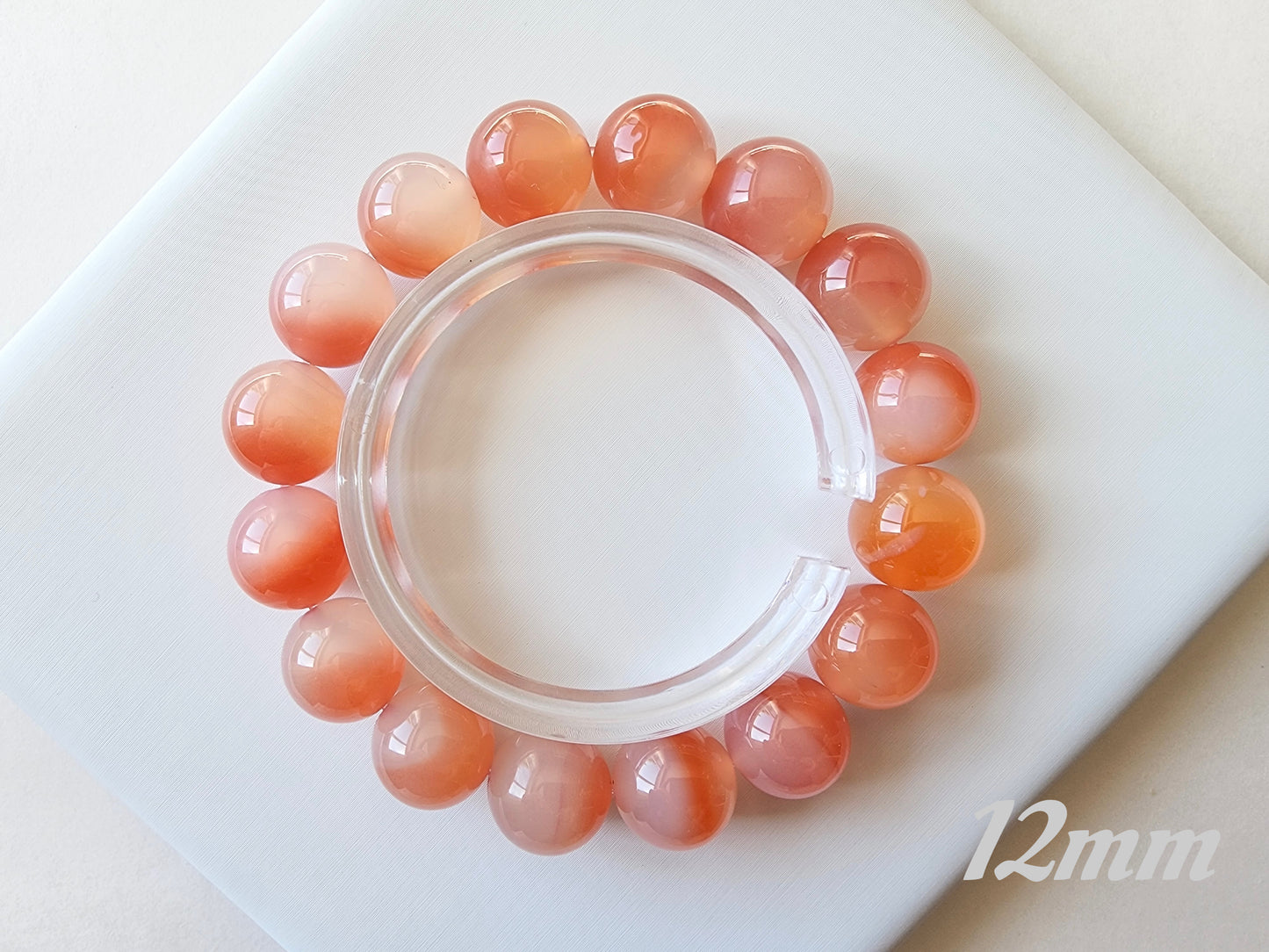 [Bracelet] Natural Peach Agate Bracelet