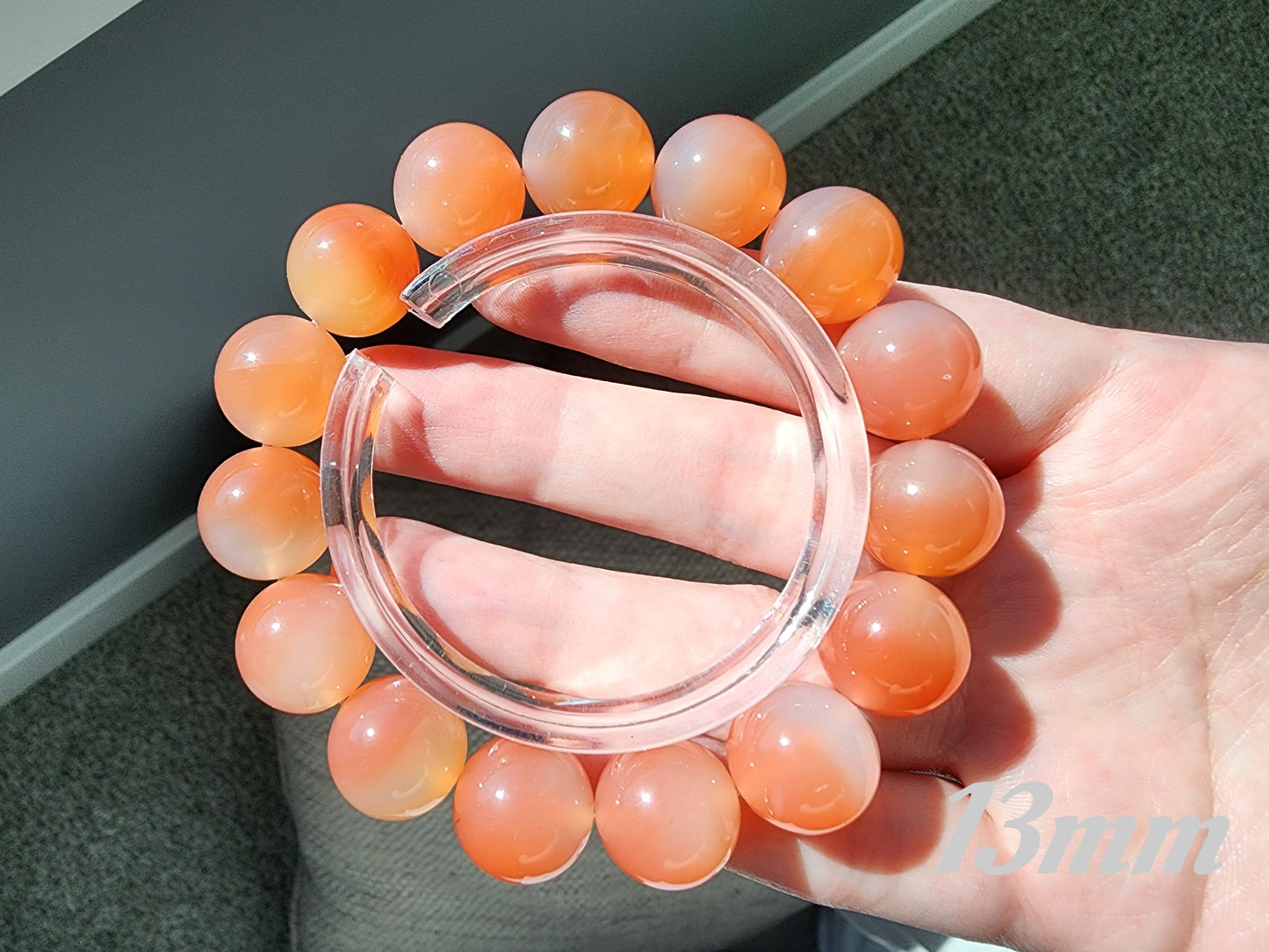 [Bracelet] Natural Peach Agate Bracelet