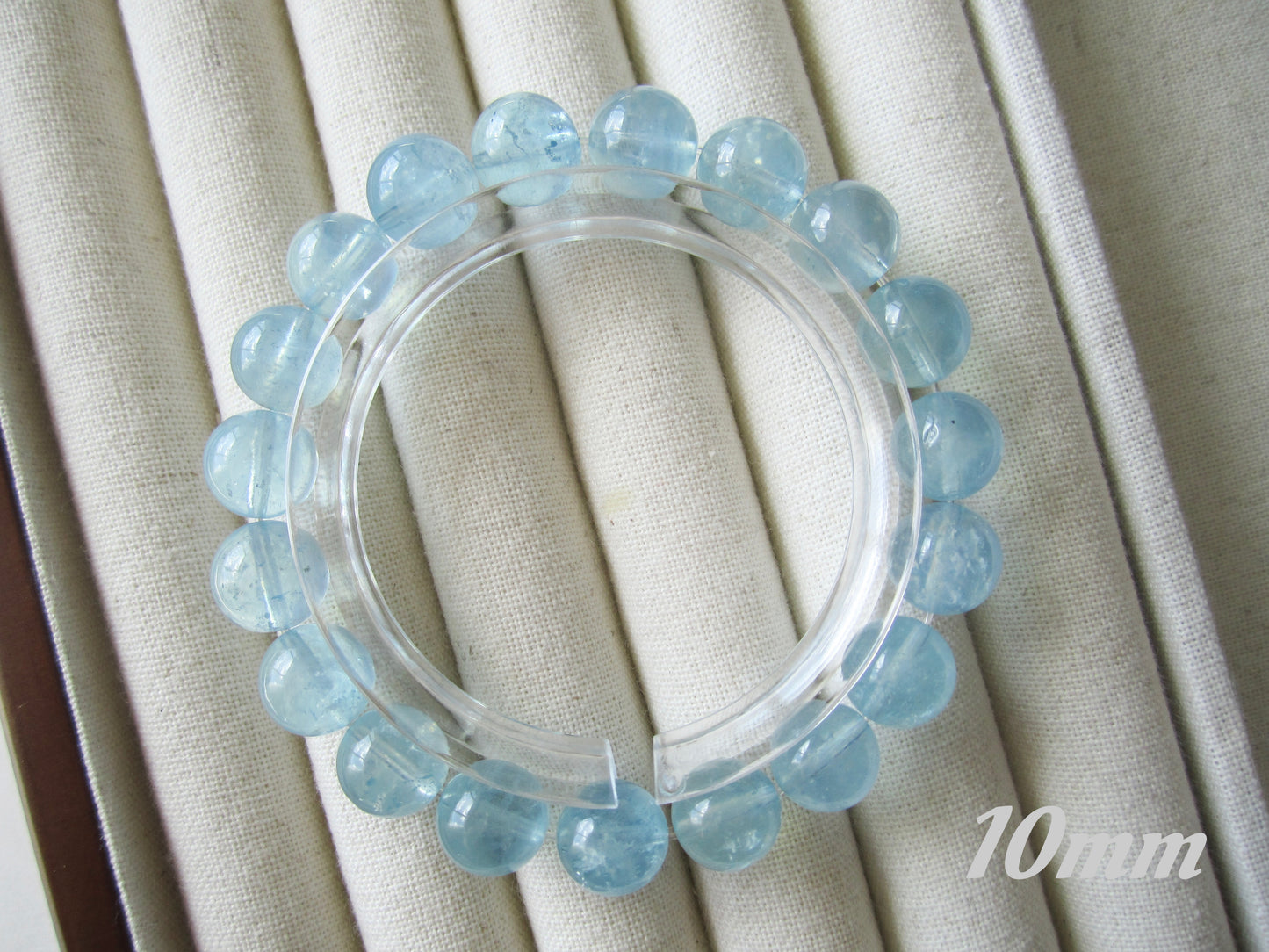 [Bracelet] Natural Crackle Aquamarine Bracelet