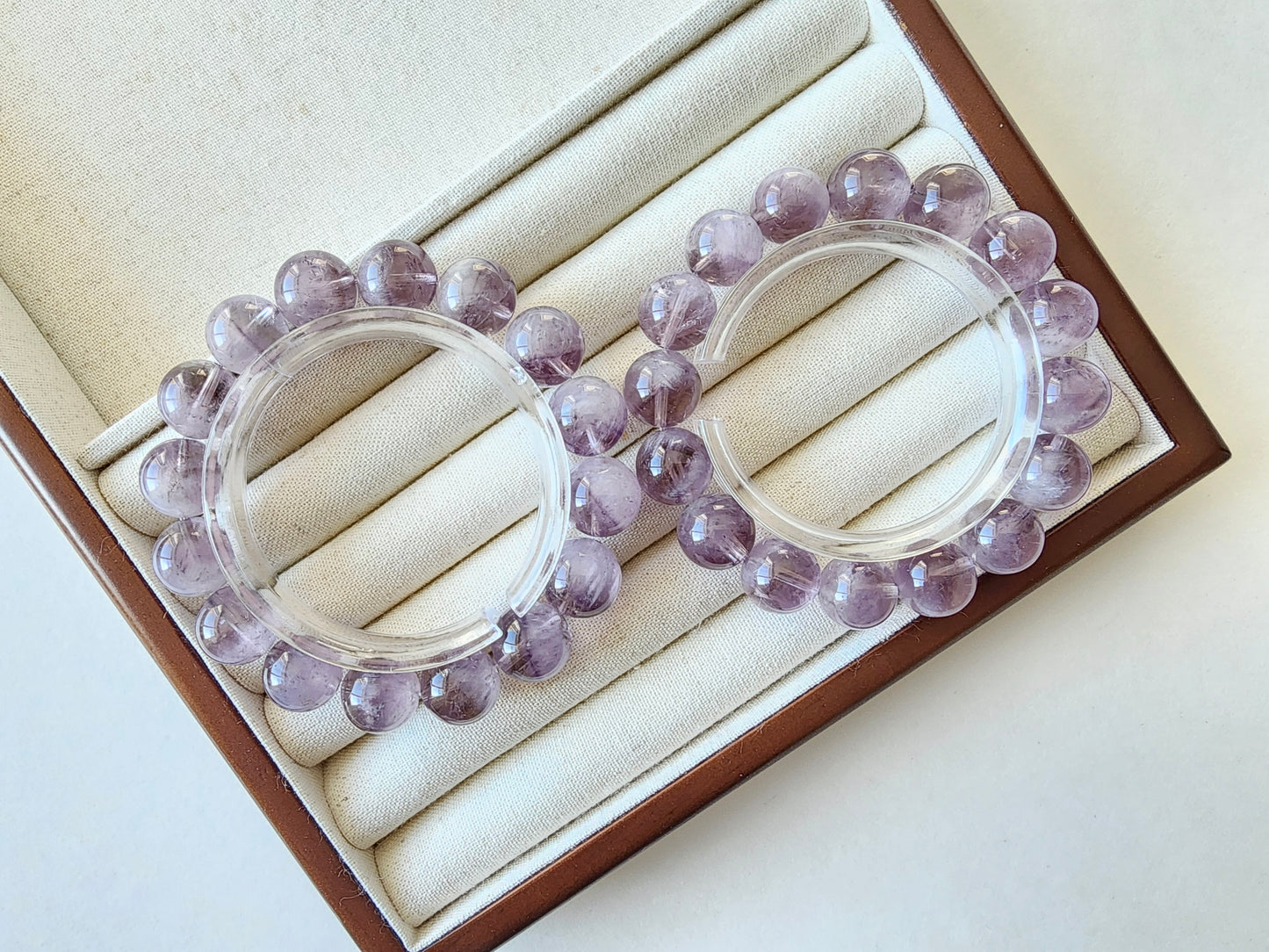 [Bracelet] 13mm Purple Rabbit Hair Quartz Bracelet