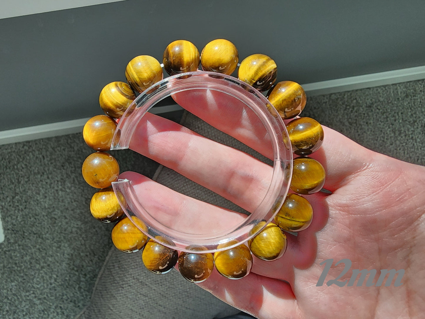 [Bracelet] Natural Yellow Tiger's Eye Bracelet