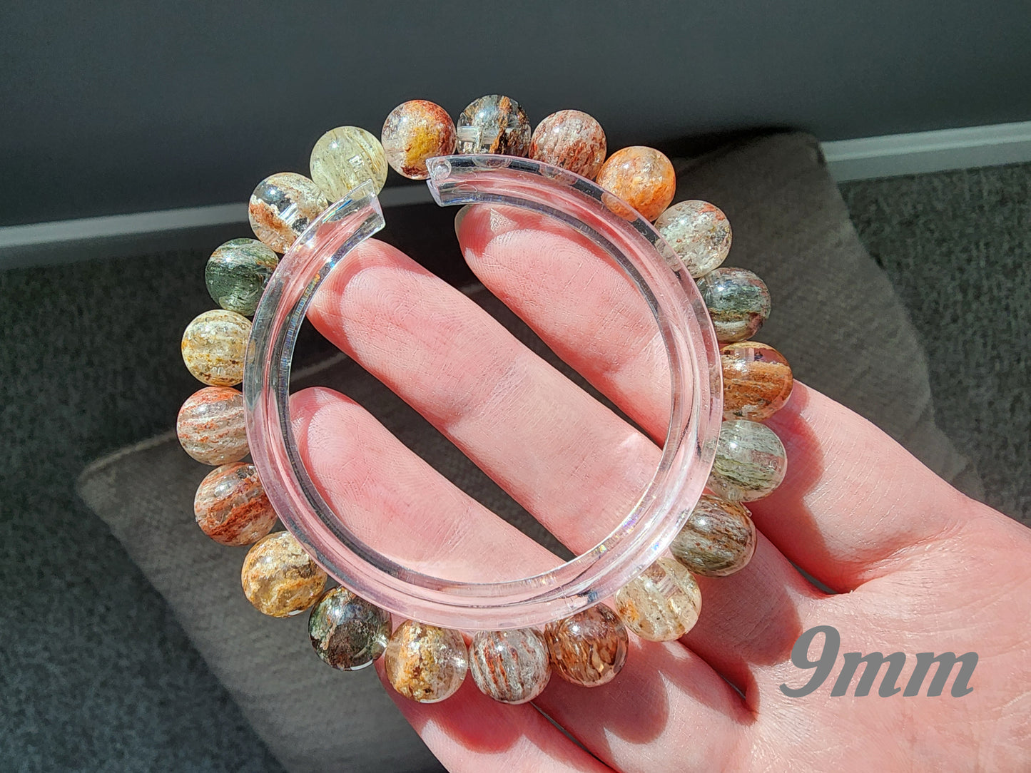 [Bracelet] Multi-Color Layered Phantom Quartz Bracelet