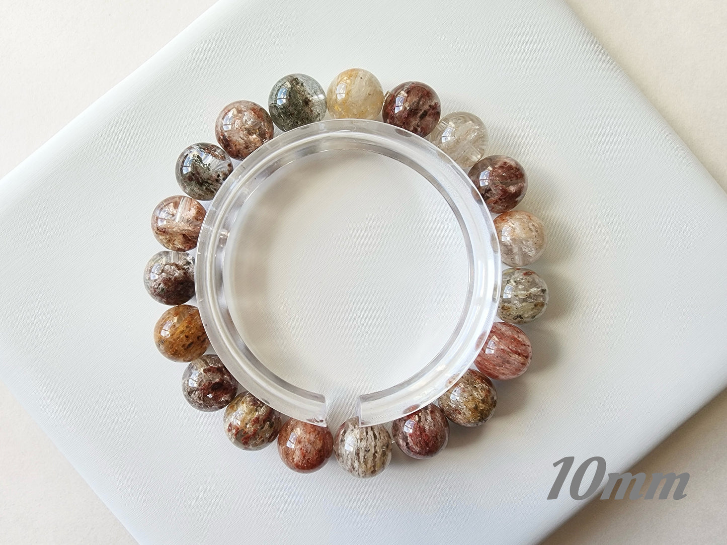 [Bracelet] Multi-Color Layered Phantom Quartz Bracelet