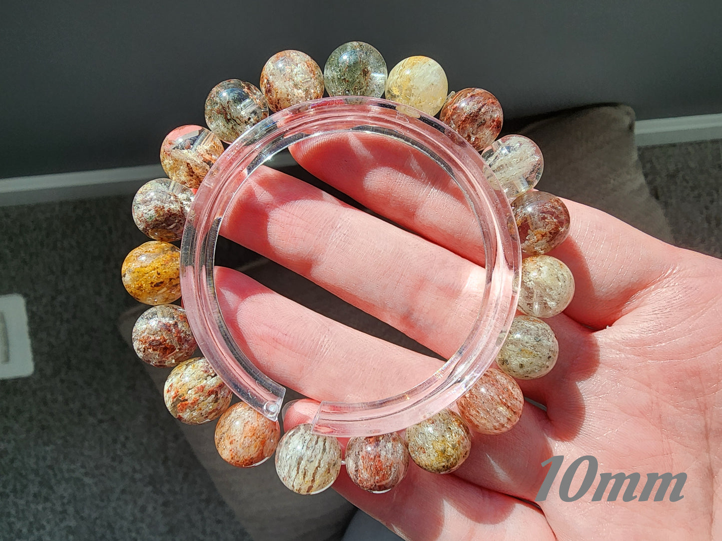 [Bracelet] Multi-Color Layered Phantom Quartz Bracelet