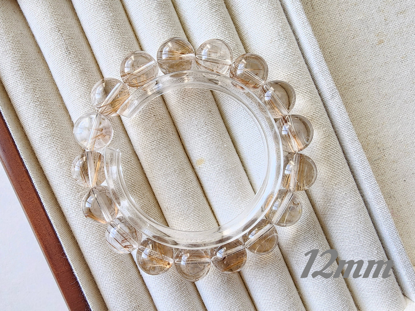 [Bracelet] Natural Golden Rutilated Quartz Bracelet