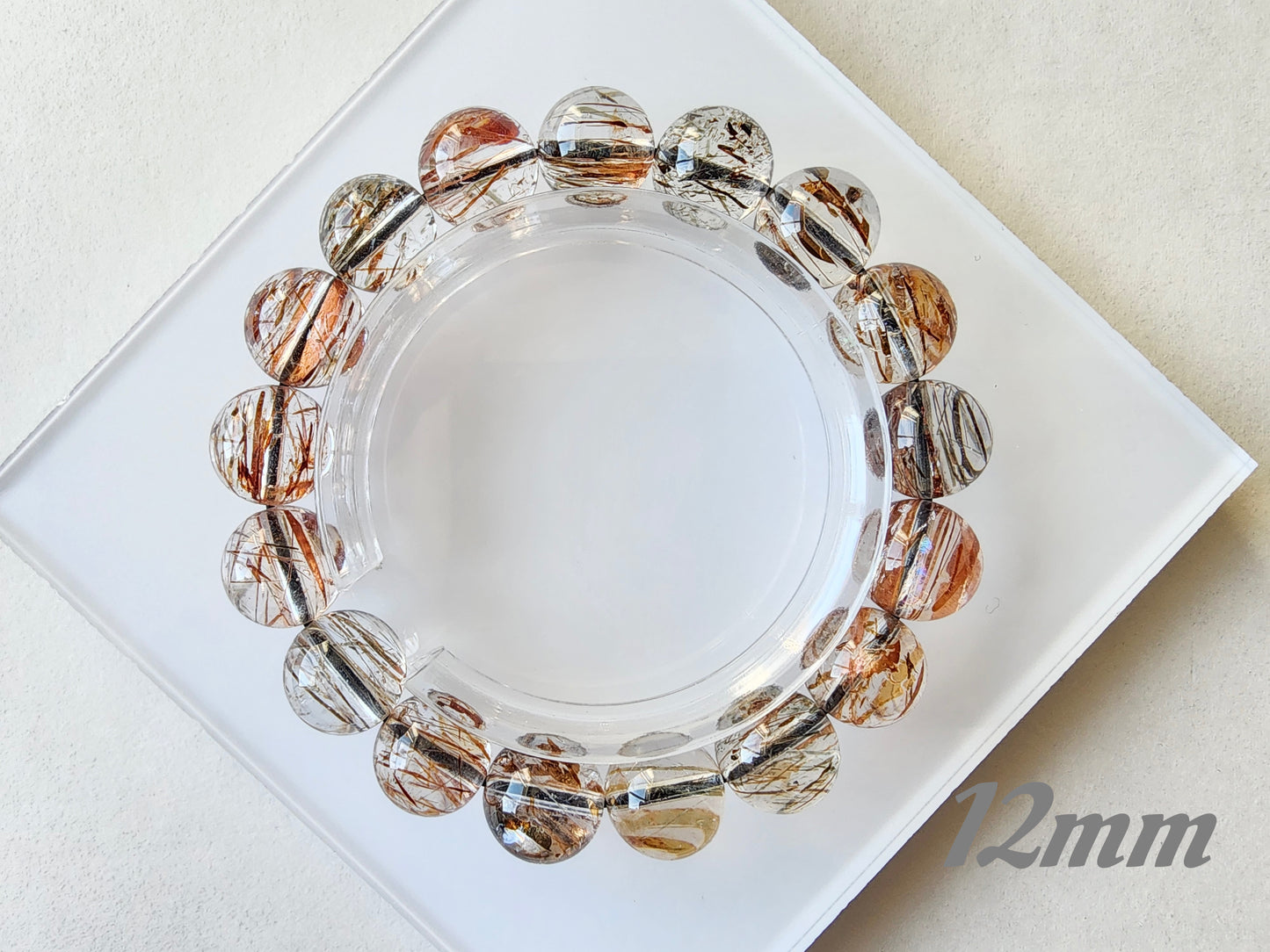 [Bracelet] Natural Black Gold Rutilated Quartz Bracelet