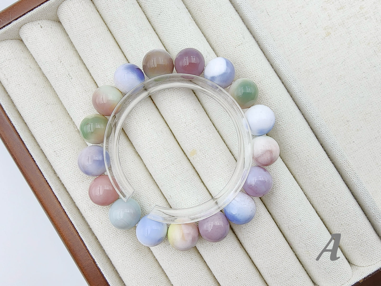 [Bracelet] 12mm Multicolor Agate Bracelet