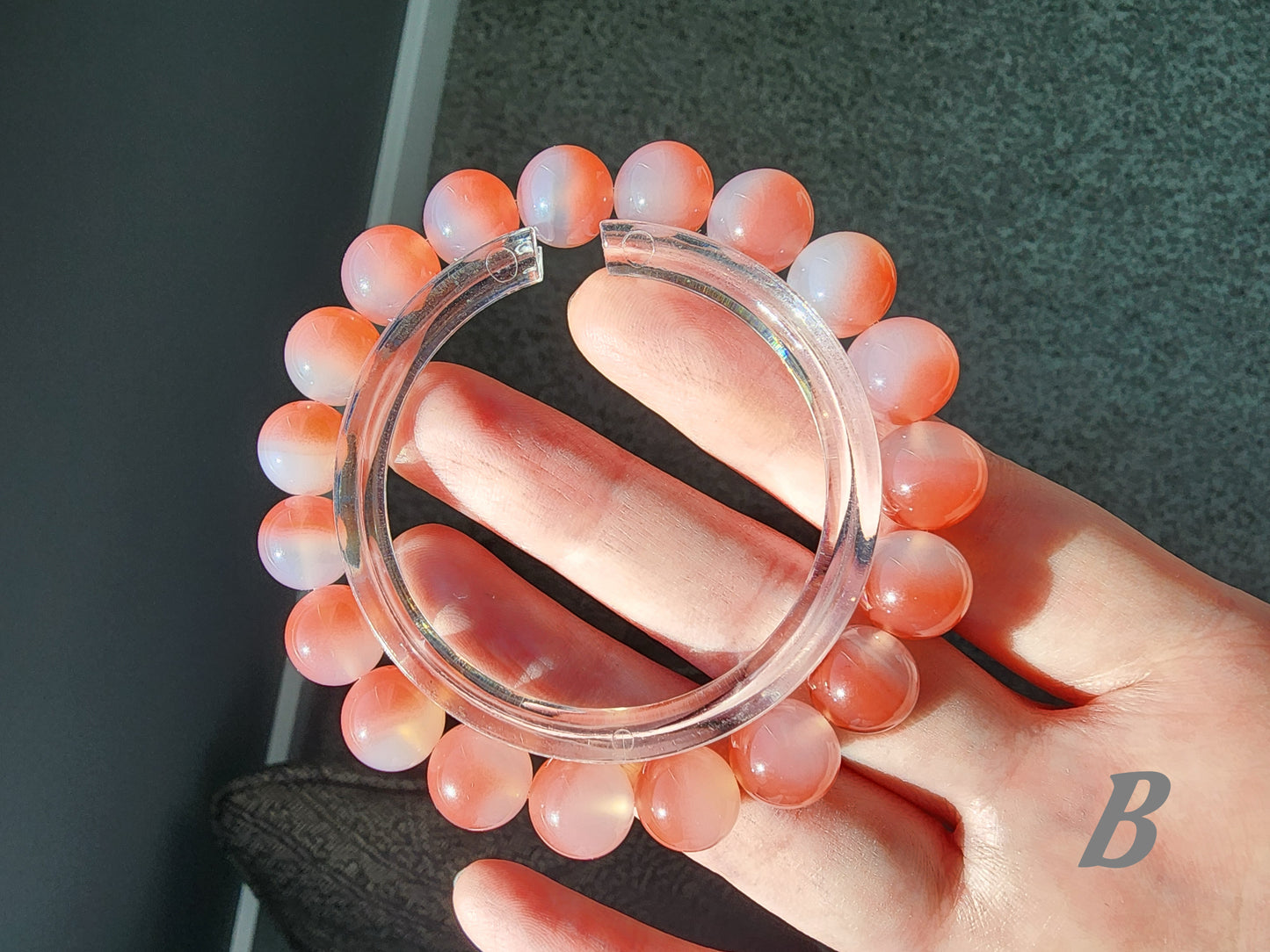 [Bracelet] 10mm Yanyuan Peach Agate Bracelet