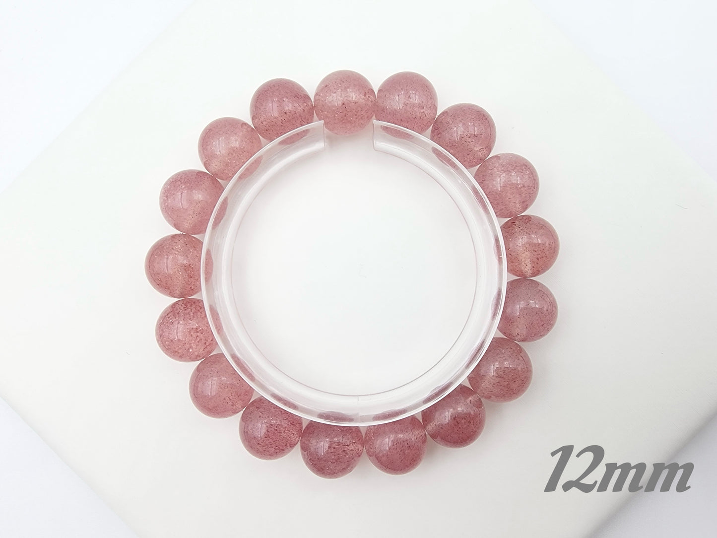 [Bracelet] Natural Pink Strawberry Quartz Bracelet