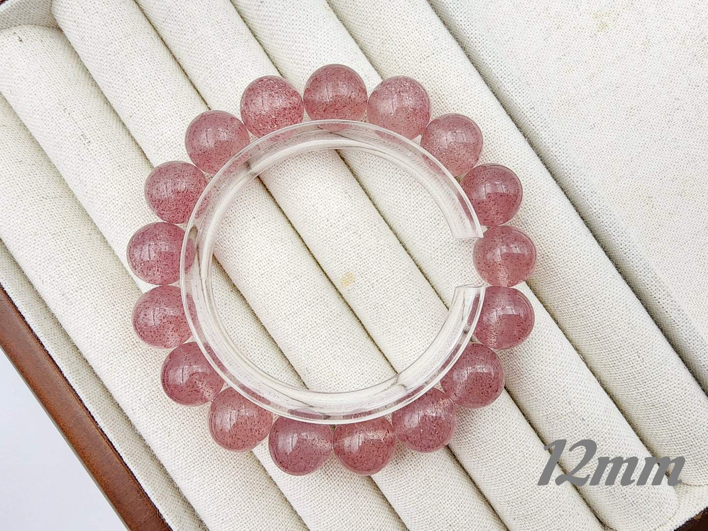 [Bracelet] Natural Pink Strawberry Quartz Bracelet